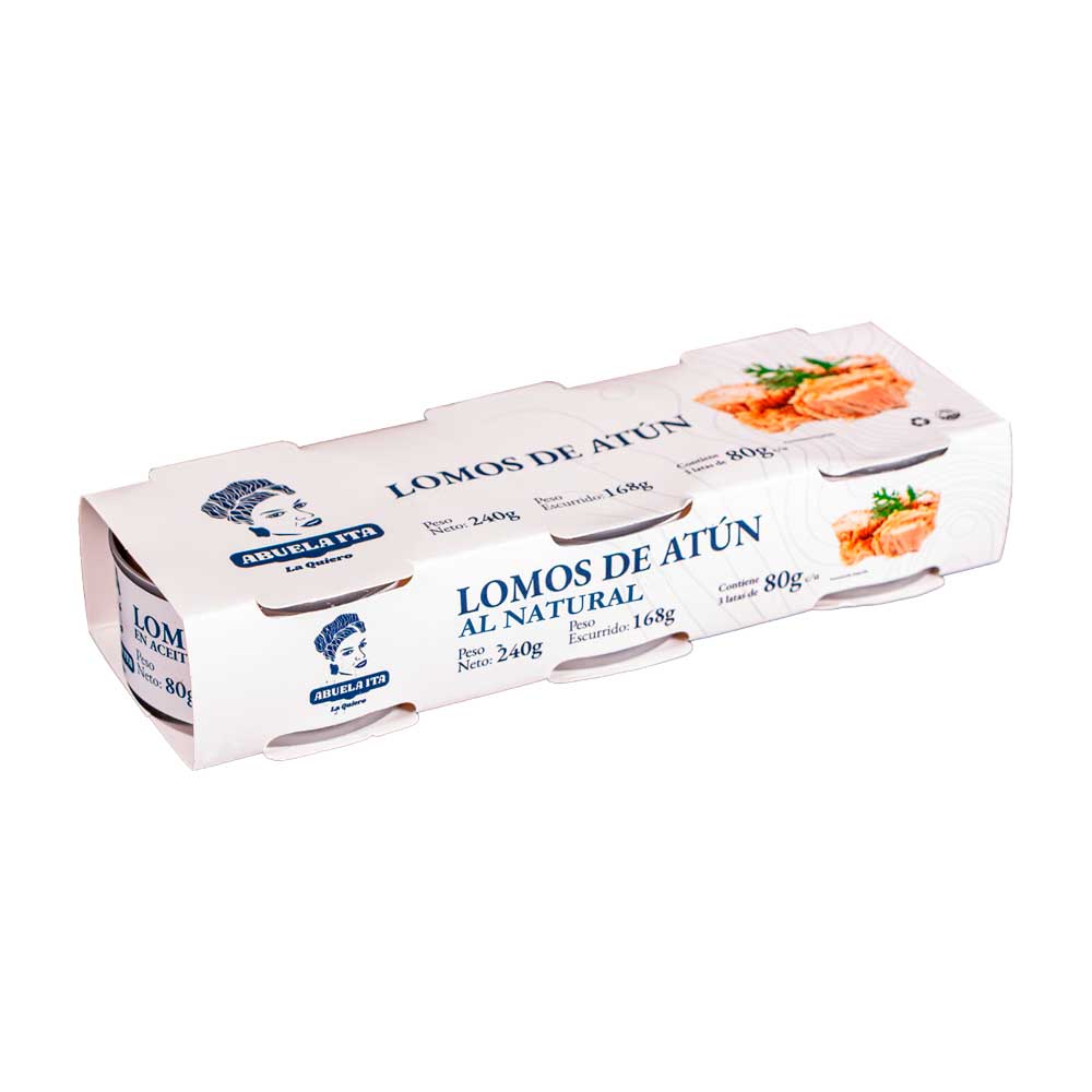 Tripack Lomos de atún al natural Abuela Ita