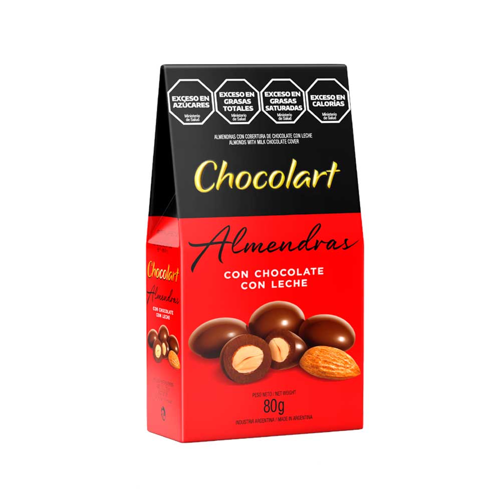 Caja de Chocolart ALMENDRAS  CON COBERTURA LECHE