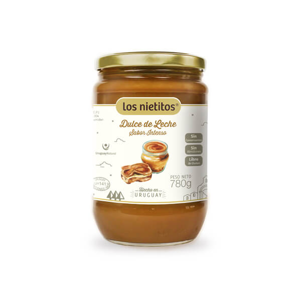 Dulce de Leche Los Nietitos Sabor Intenso frasco 780 g