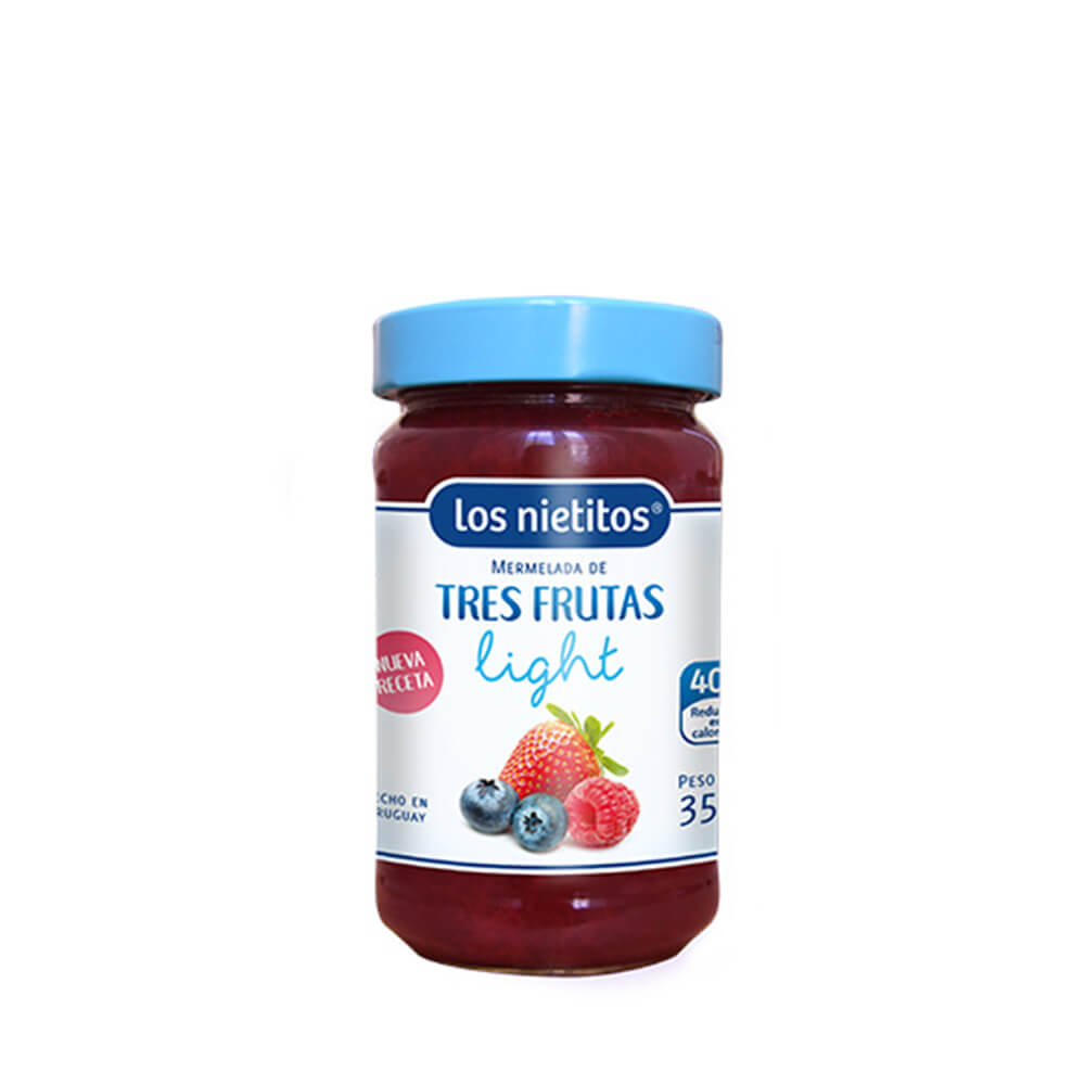  Tres Frutas Light - frasco de vidrio 350 g