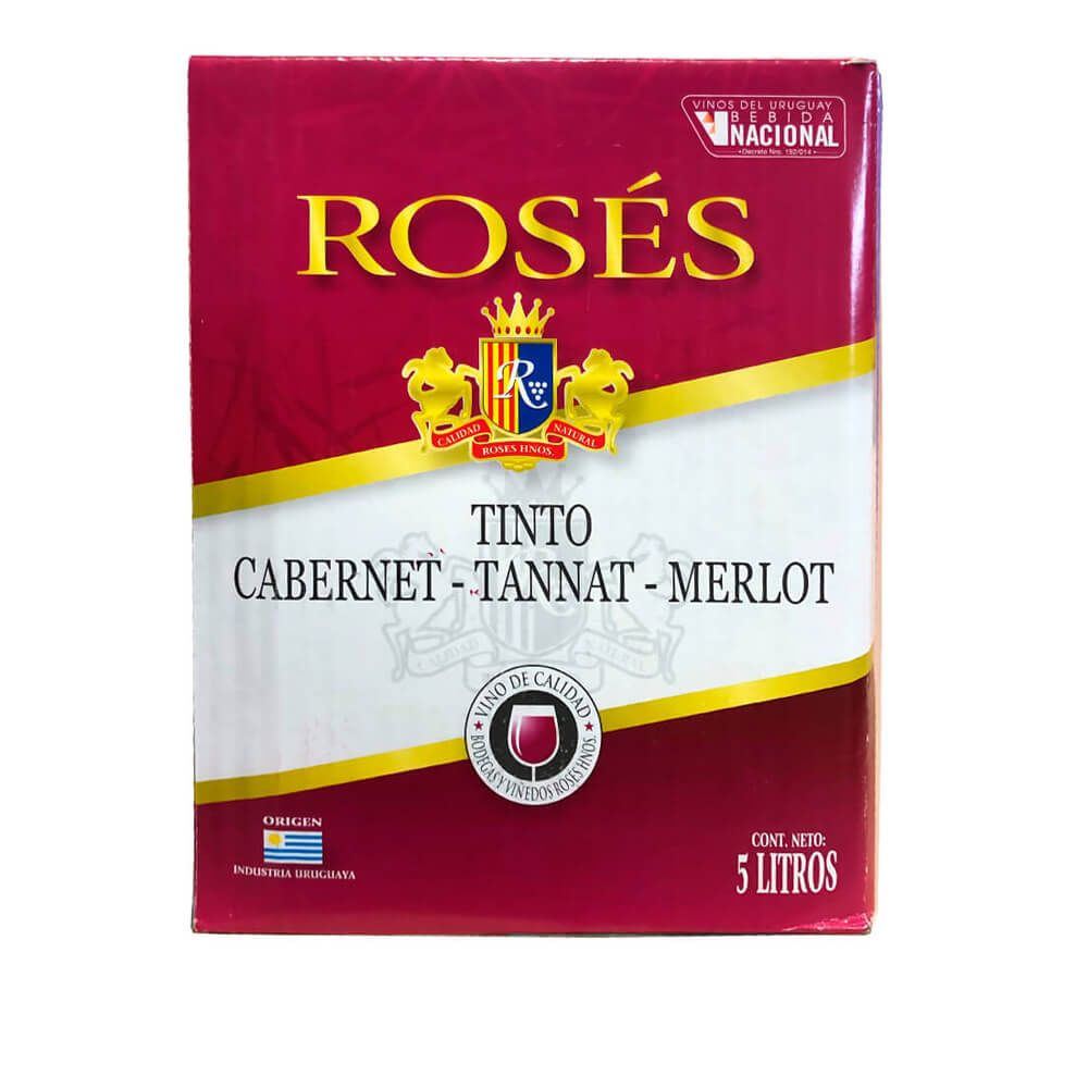Vino Roses Tinto Cabernet-Tannat-Merlot 5 litros