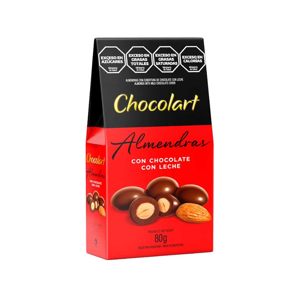 Caja de Chocolart ALMENDRAS  CON COBERTURA LECHE