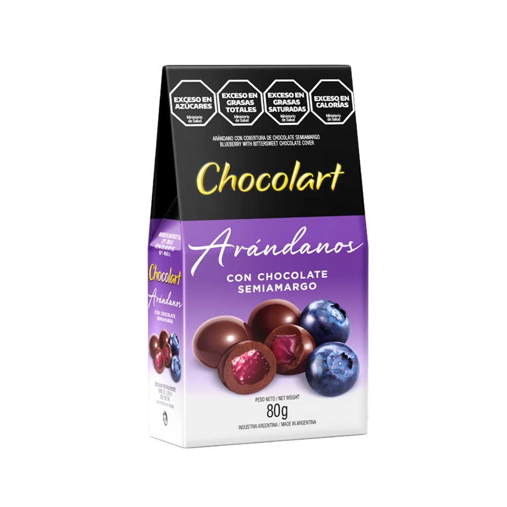 Caja de Chocolart ARÁNDANOS CON COBERTURA SEMIAMARGA